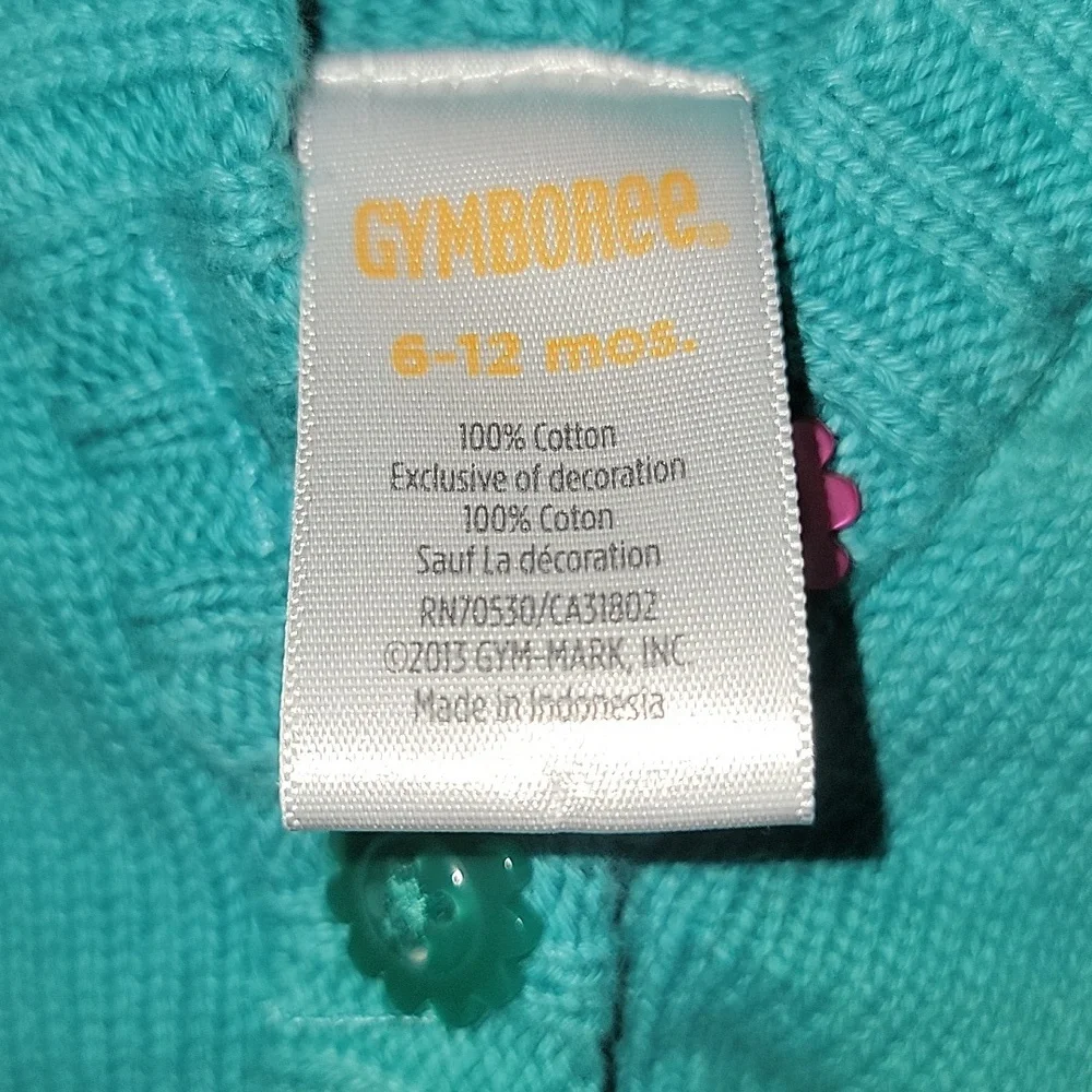 Gymboree sweet music bear‎ guitar sweater dress size 6 12 months